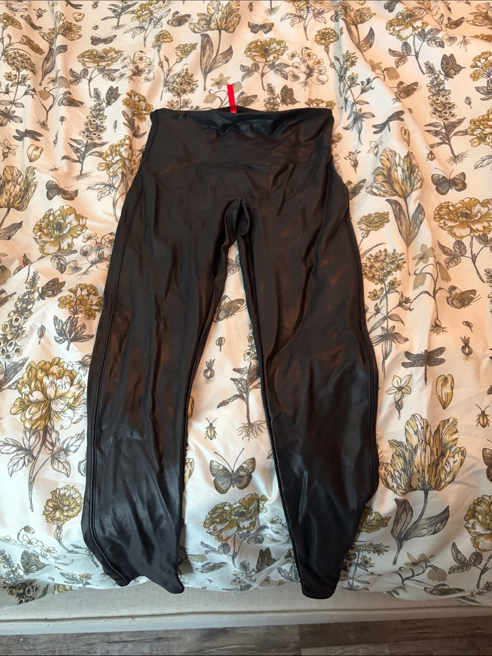 Spanx Black Faux Leather Leggings